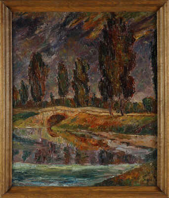 Мордовин Кирилл Александрович. Деревья у реки 